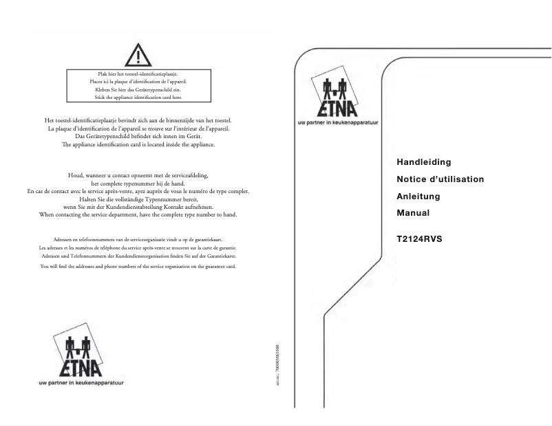 Página 1 del manual Manual de usuario Etna T2124