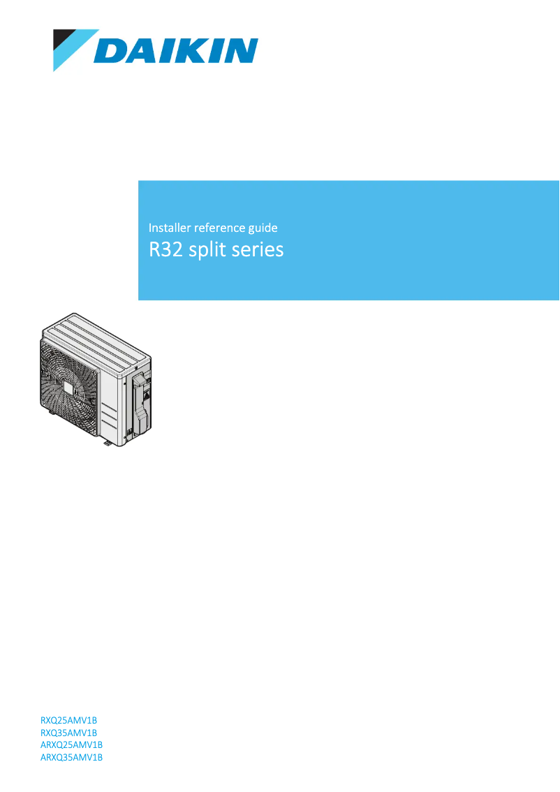 Página nº 1 - Manual de usuario Daikin RXQ35AMV1B