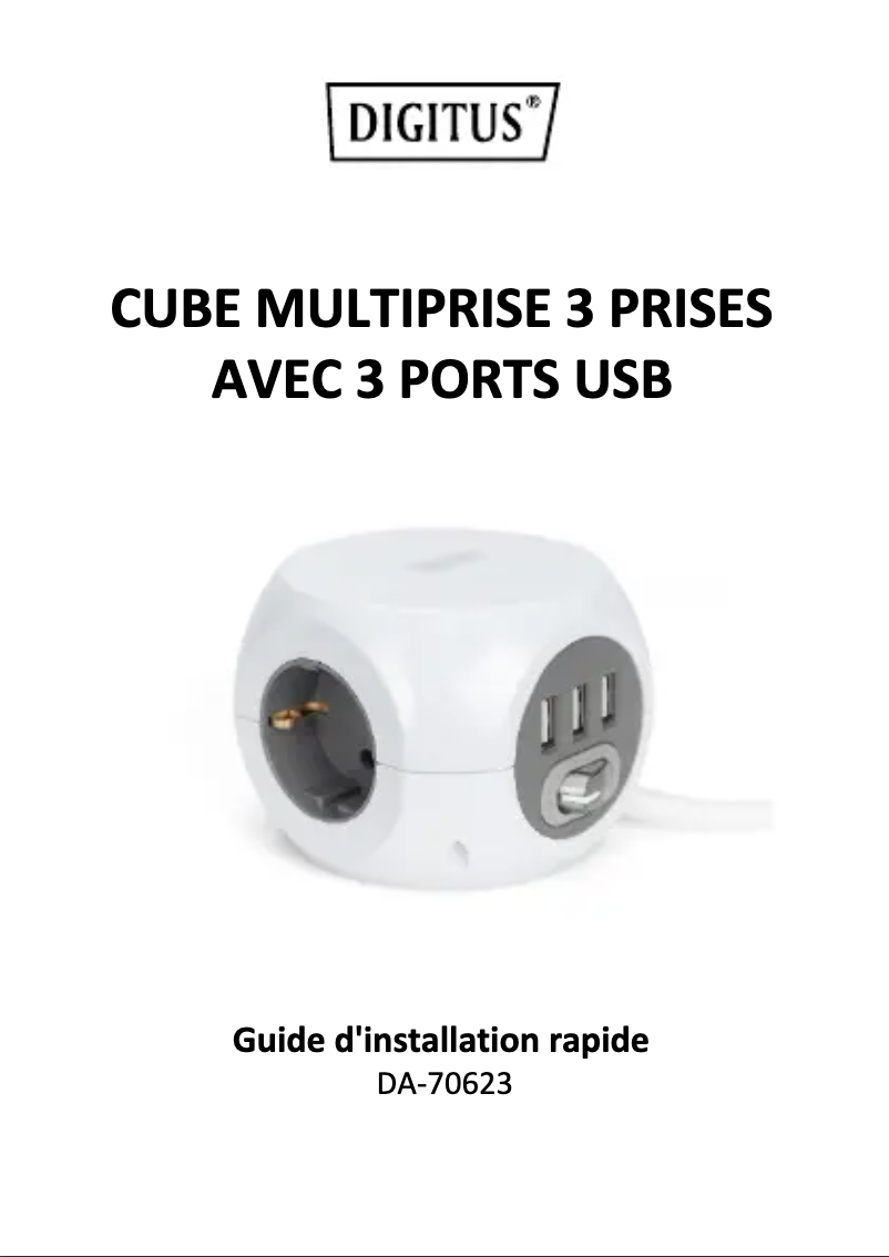 Imagen de la primera página del manual del dispositivo DA-70623