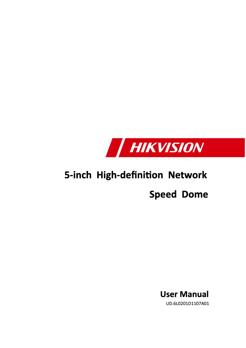 Página 1 del manual Manual de usuario Hikvision DS-2DF5274-A