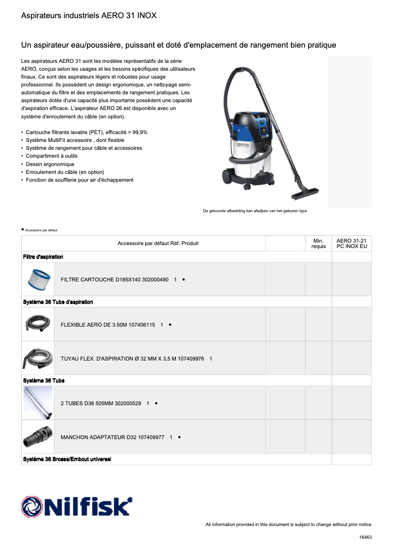 Imagen de la primera página del manual del dispositivo Aero 31