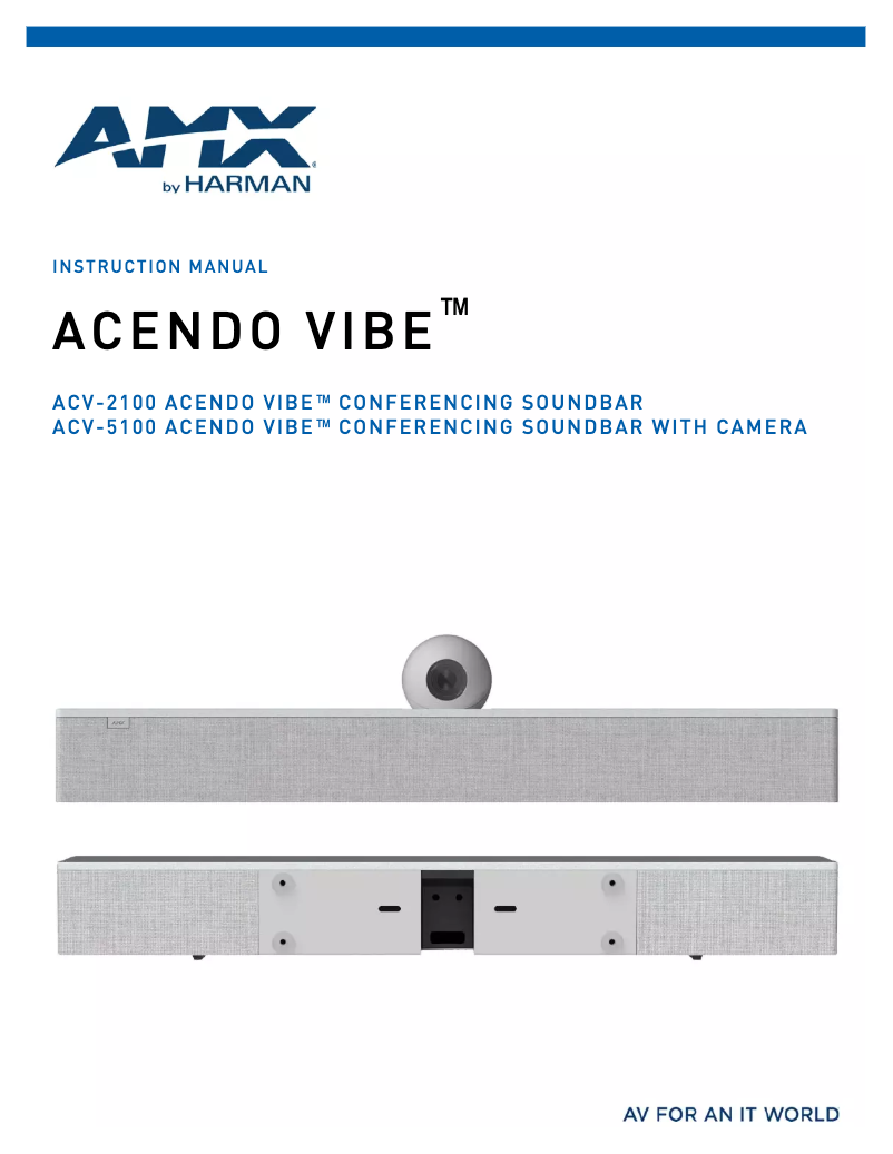 Imagen de la primera página del manual del dispositivo Acendo Vibe ACV-2100