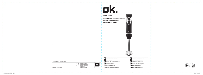 Imagen de la primera página del manual del dispositivo OSB 1021