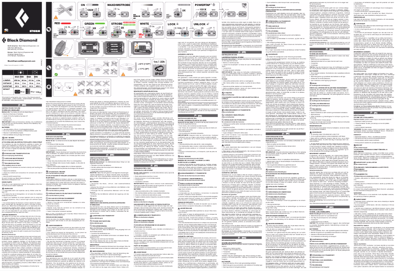 Página 1 del manual Manual de usuario Black Diamond Storm