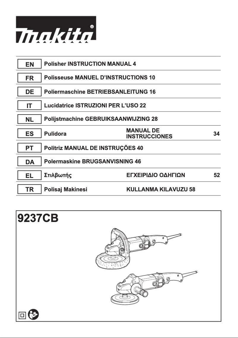 Imagen de la primera página del manual del dispositivo 9237CB