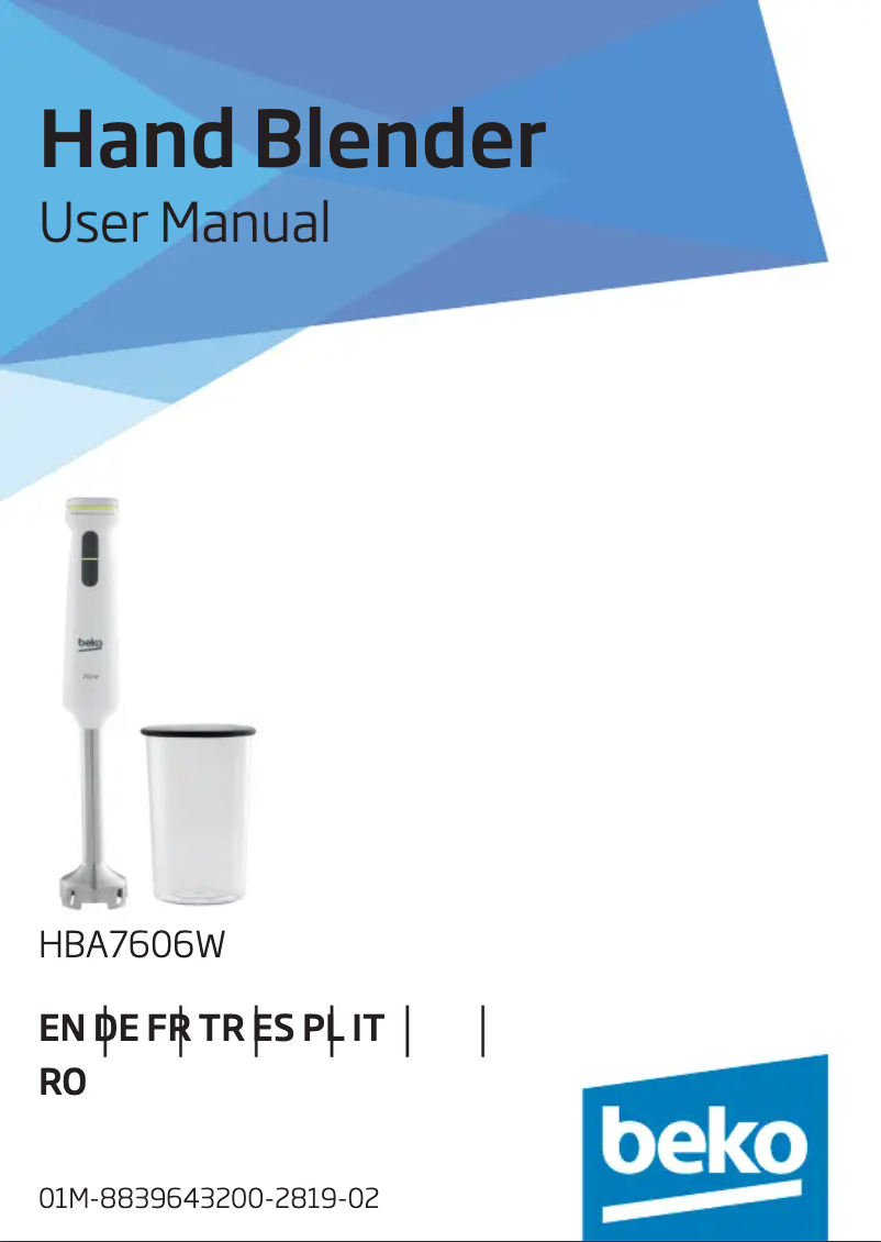 Imagen de la primera página del manual del dispositivo HBA7606W