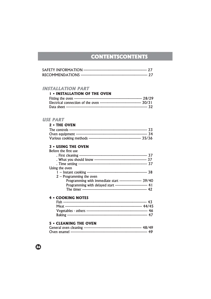 Página nº 1 - Manual de usuario Rosieres FE 6163 PN