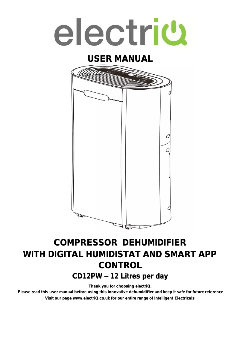 Imagen de la primera página del manual del dispositivo CD12PW