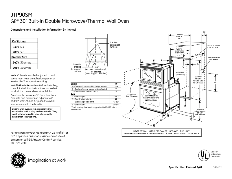 Imagen de la primera página del manual del dispositivo JTP90SMSS