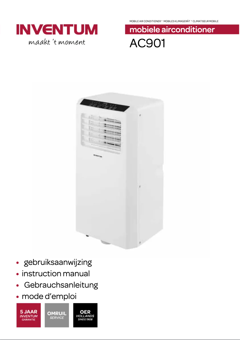 Imagen de la primera página del manual del dispositivo AC901