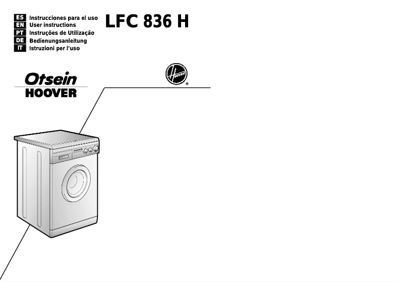 Página 1 del manual Manual de usuario Otsein-Hoover LFC836AH EXP