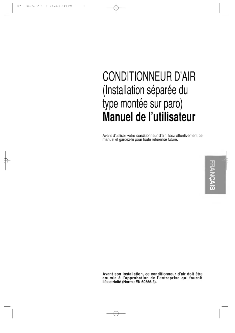 Imagen de la primera página del manual del dispositivo LS-J0961HL