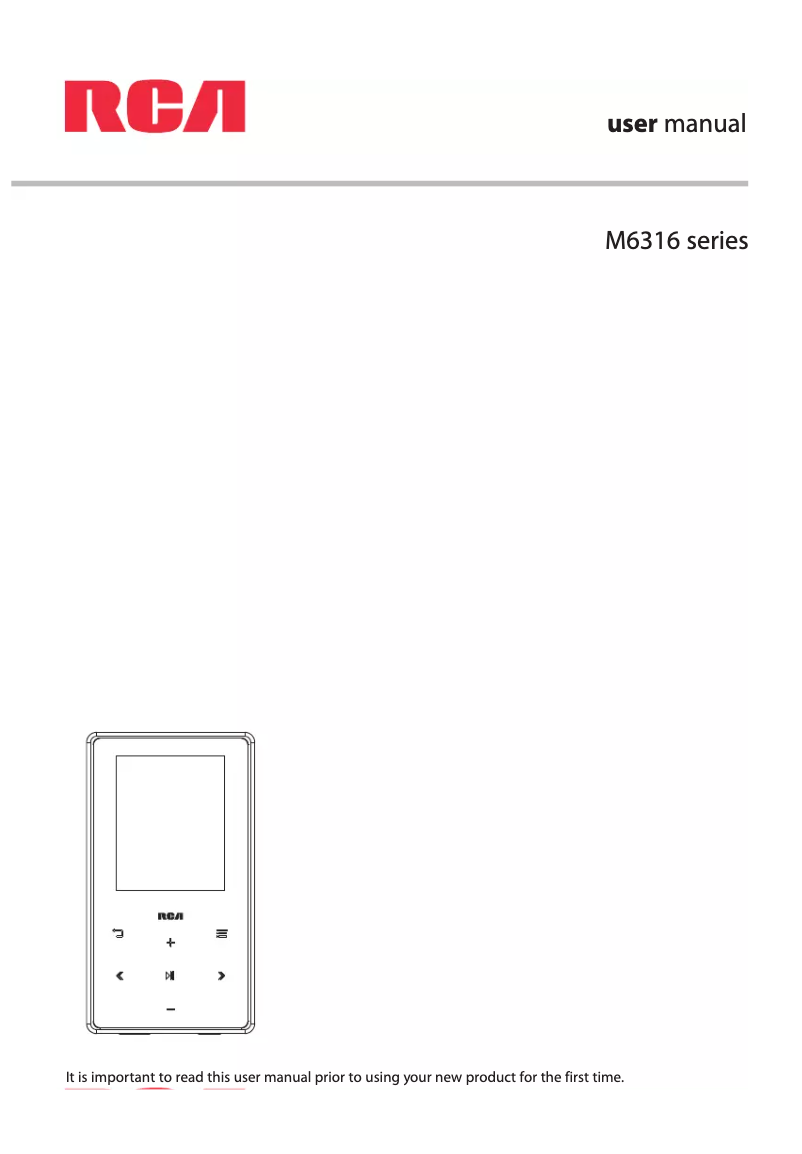 Página 1 del manual Manual de usuario audiovox M-6316BL