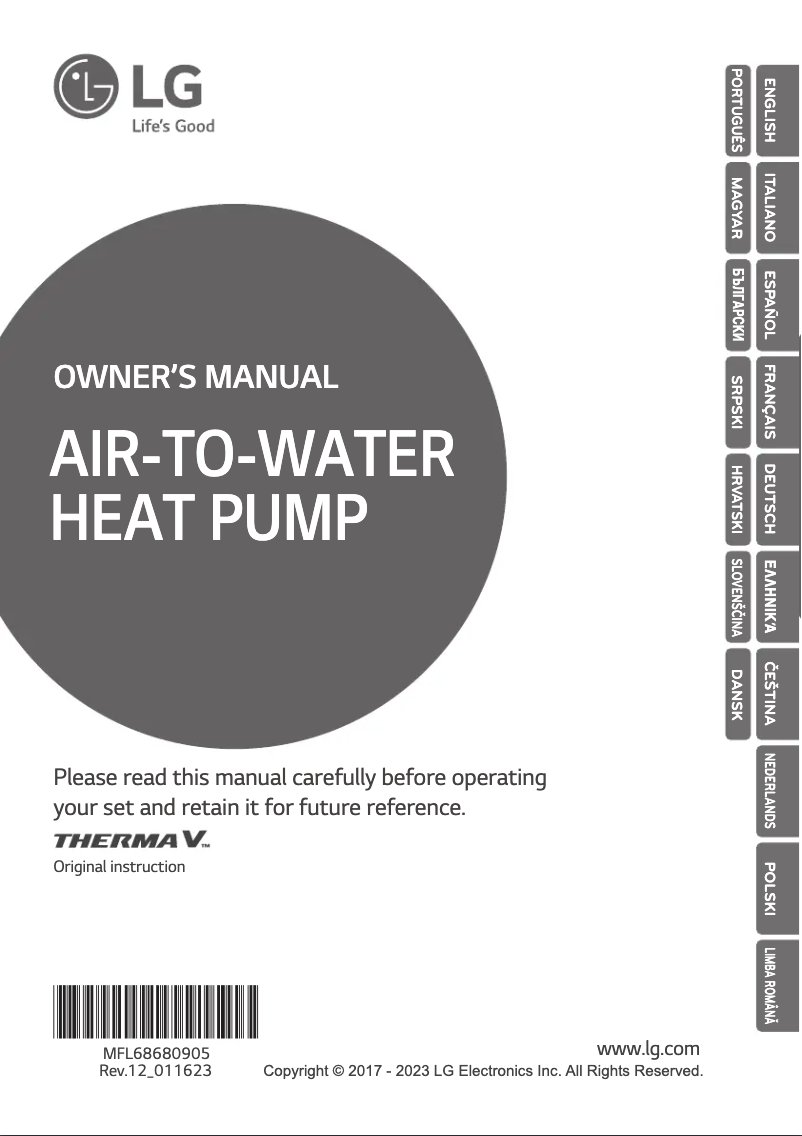Página 1 del manual Manual de usuario LG HN1600MB