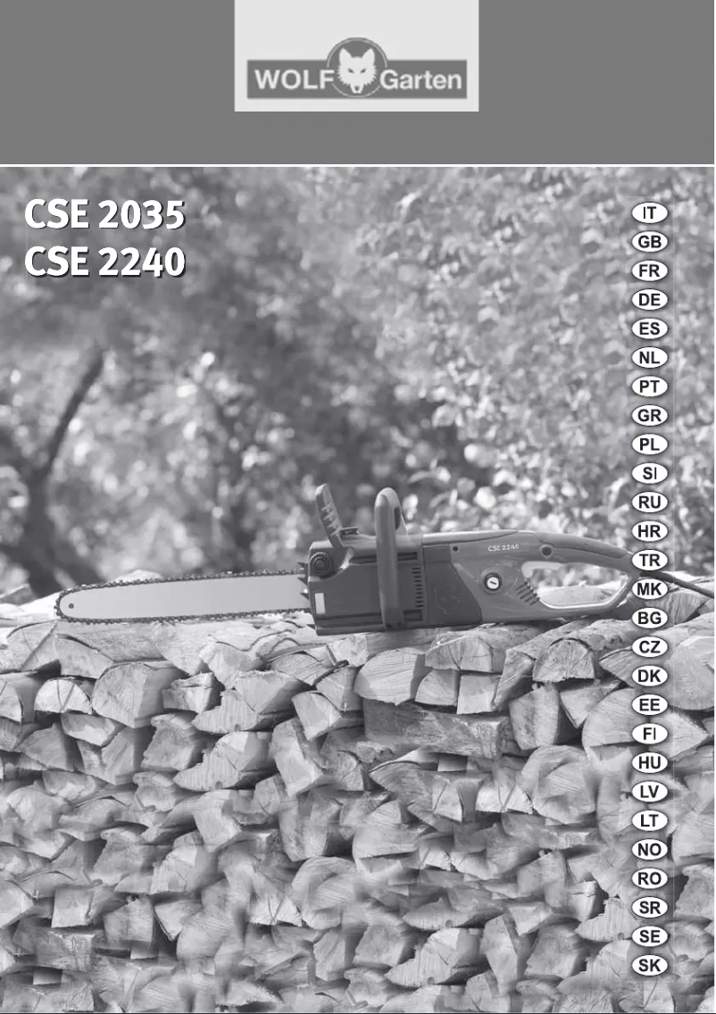 Página 1 del manual Manual de usuario Wolf Garten CSE 2240