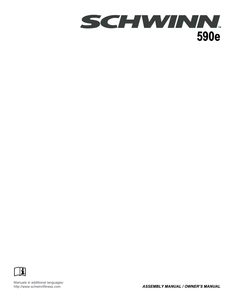 Página 1 del manual Manual de usuario Schwinn 590e