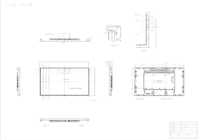 Imagen de la primera página del manual del dispositivo MultiSync X651UHD