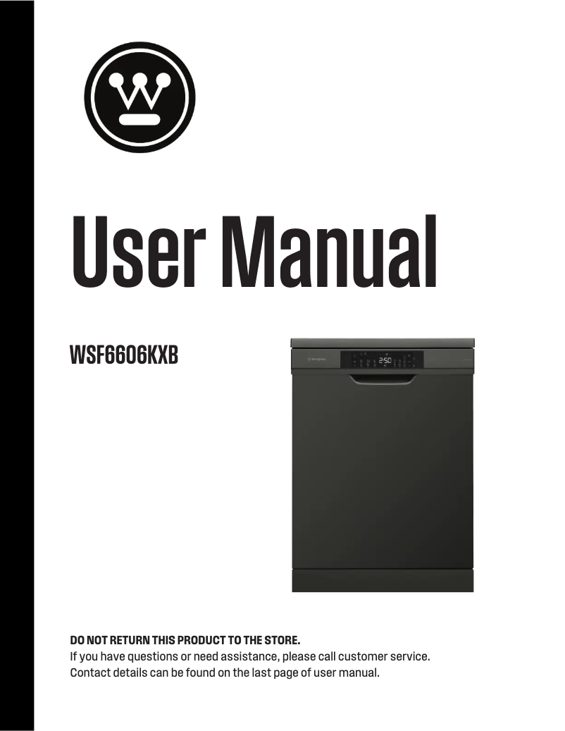 Página 1 del manual Manual de usuario Westinghouse WSF6606KXB