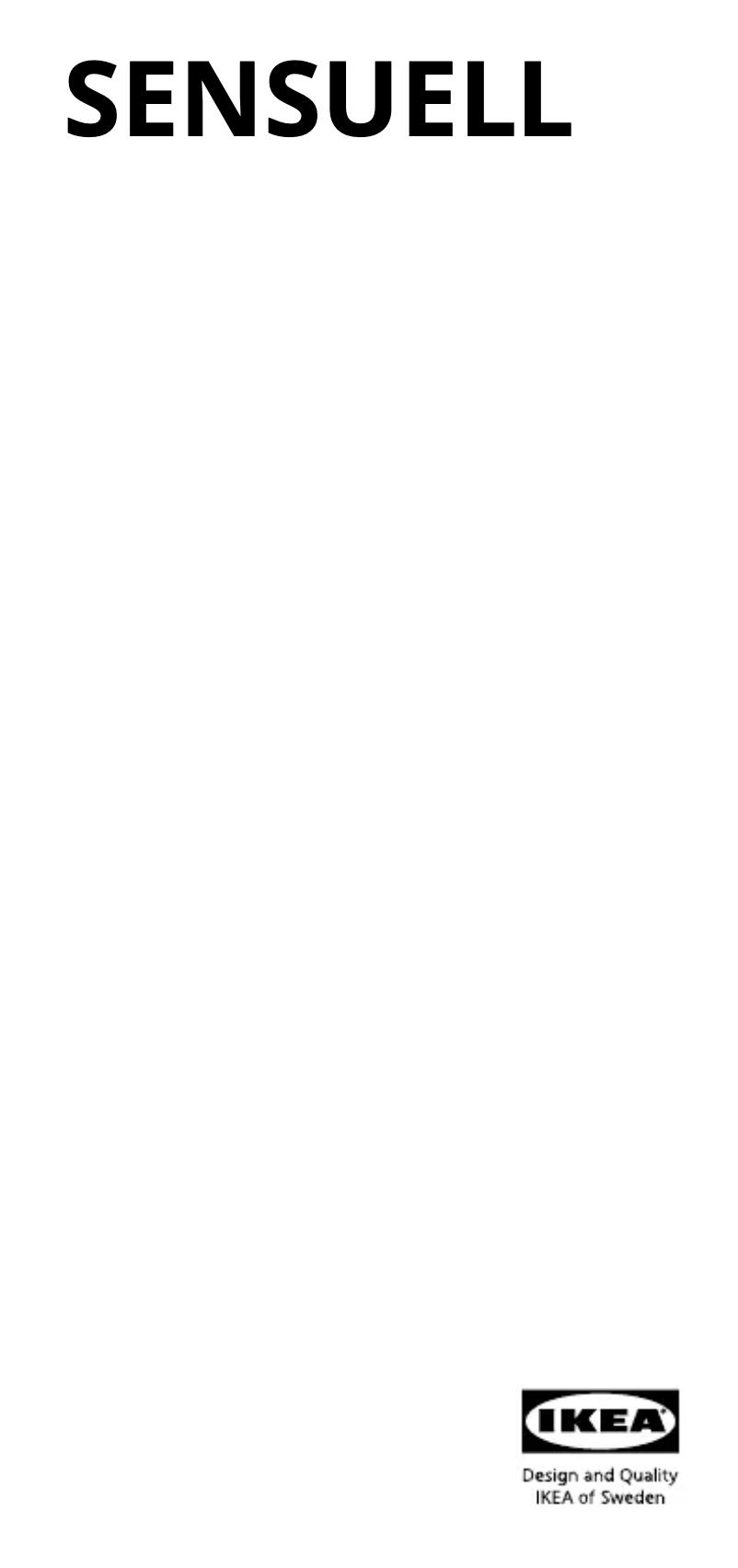 Imagen de la primera página del manual del dispositivo SENSUELL 903.245.52