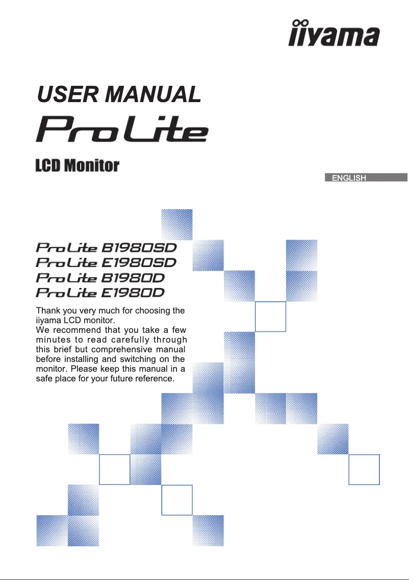 Imagen de la primera página del manual del dispositivo ProLite B1980D
