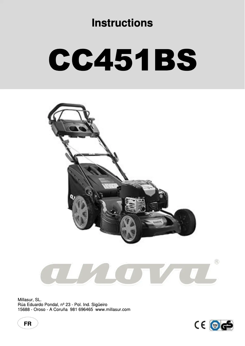 Imagen de la primera página del manual del dispositivo CC451BS