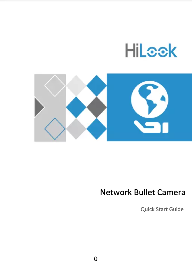 Imagen de la primera página del manual del dispositivo Network Bullet Camera