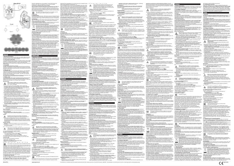 Imagen de la primera página del manual del dispositivo Ultra SR1250 Eco