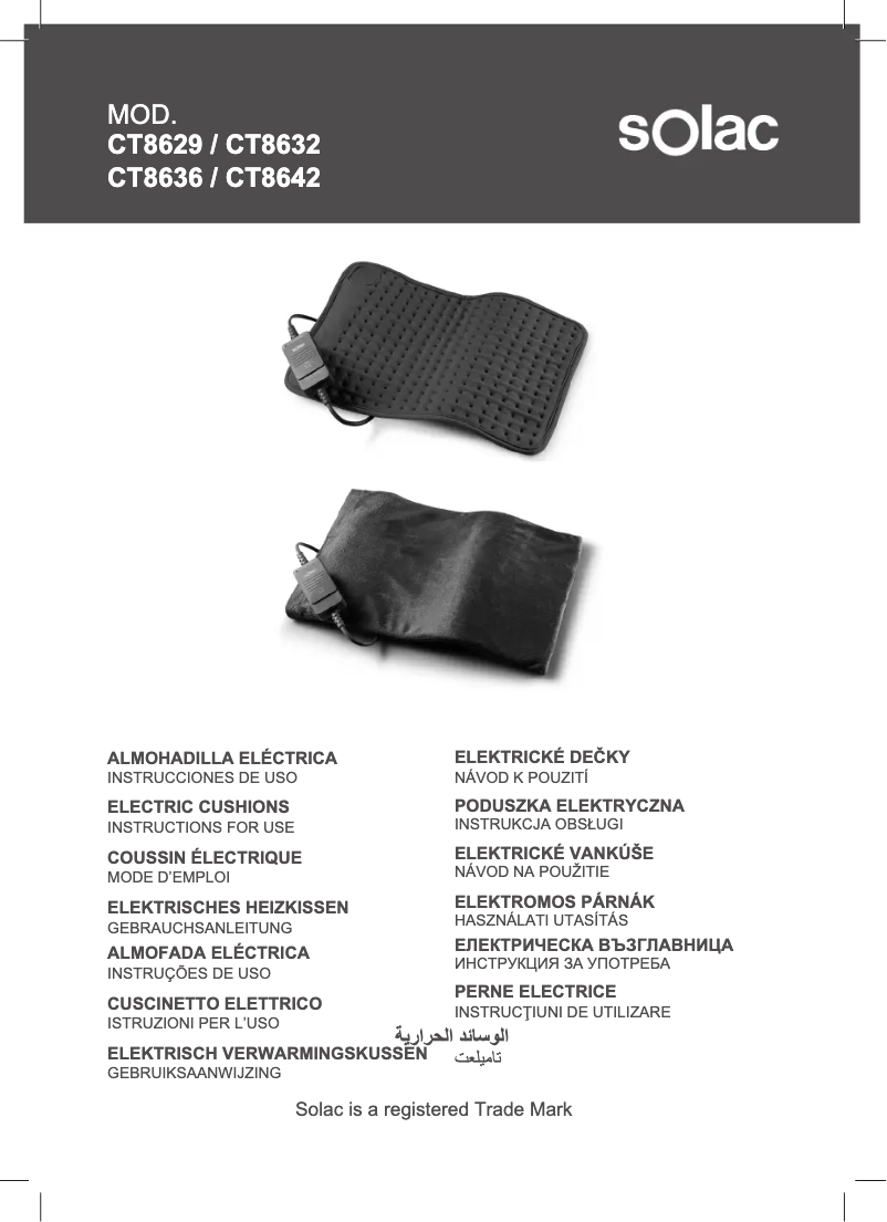 Página 1 del manual Manual de usuario Solac CT8642