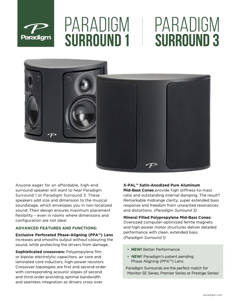 Imagen de la primera página del manual del dispositivo Surround 3