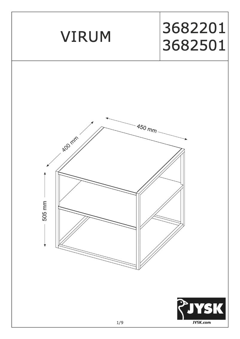 Imagen de la primera página del manual del dispositivo Virum