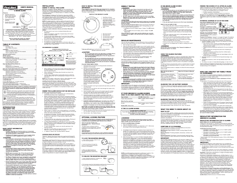 Página 1 del manual Manual de usuario First Alert PRC700
