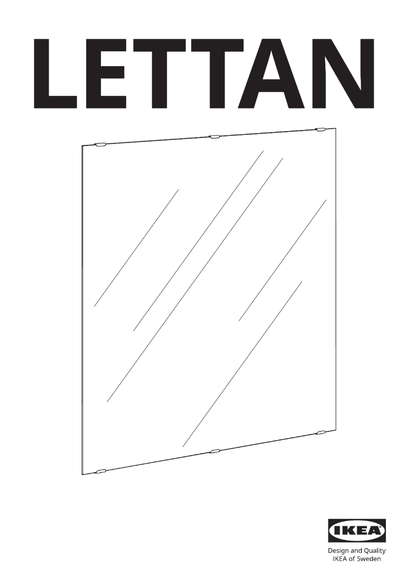 Página 1 del manual Manual de usuario Ikea LETTAN 605.563.41