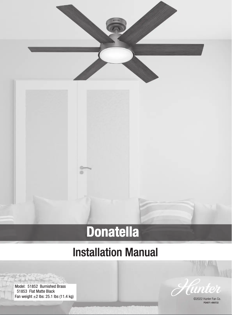 Imagen de la primera página del manual del dispositivo Donatella