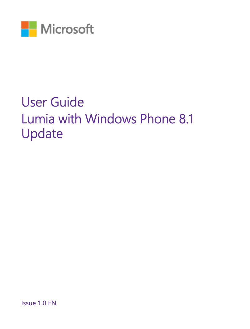 Imagen de la primera página del manual del dispositivo Lumia 532