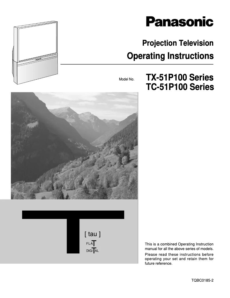Imagen de la primera página del manual del dispositivo TX-51P100X