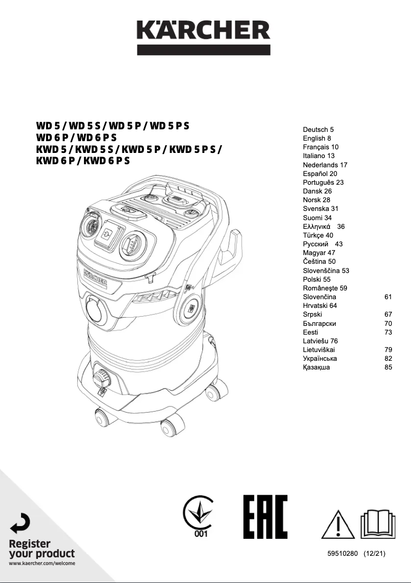 Imagen de la primera página del manual del dispositivo WD 6 P
