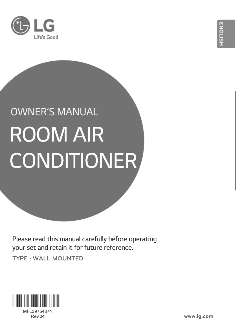 Página 1 del manual Manual de usuario LG JSUQ12NPXA