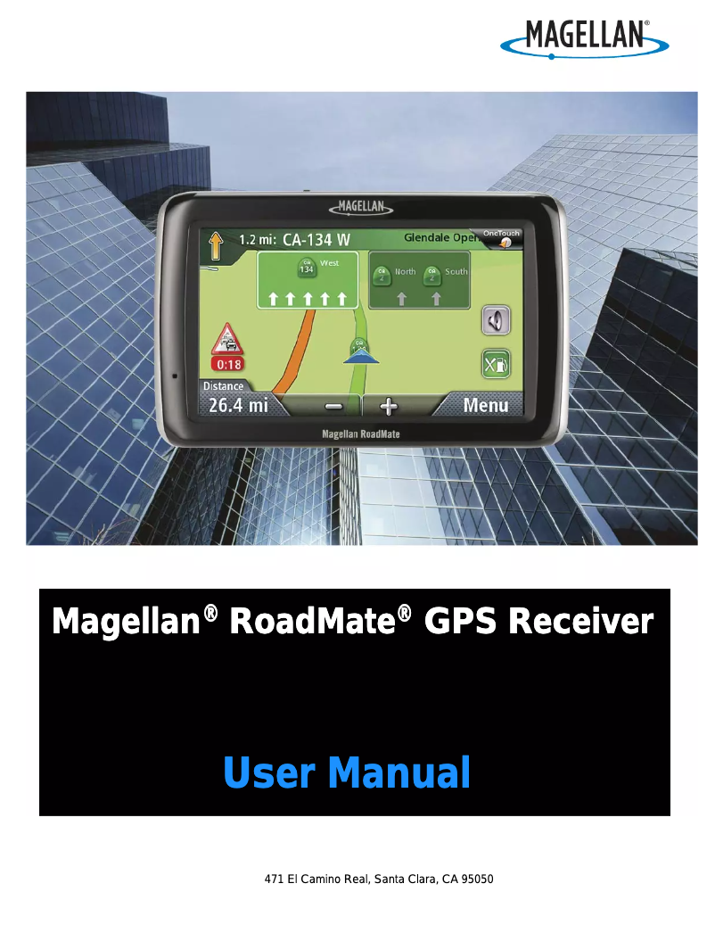 Imagen de la primera página del manual del dispositivo Roadmate 2120