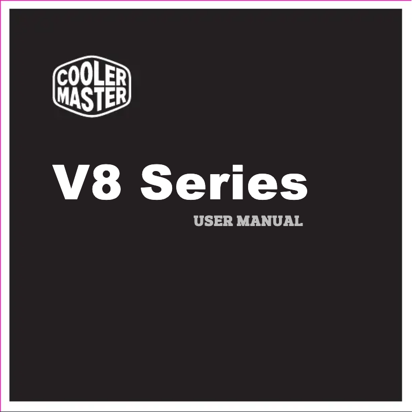 Página 1 del manual Manual de usuario Cooler Master V8 Ver.2