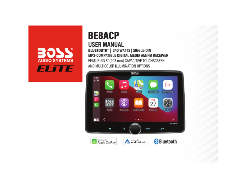 Imagen de la primera página del manual del dispositivo BE8ACP-C