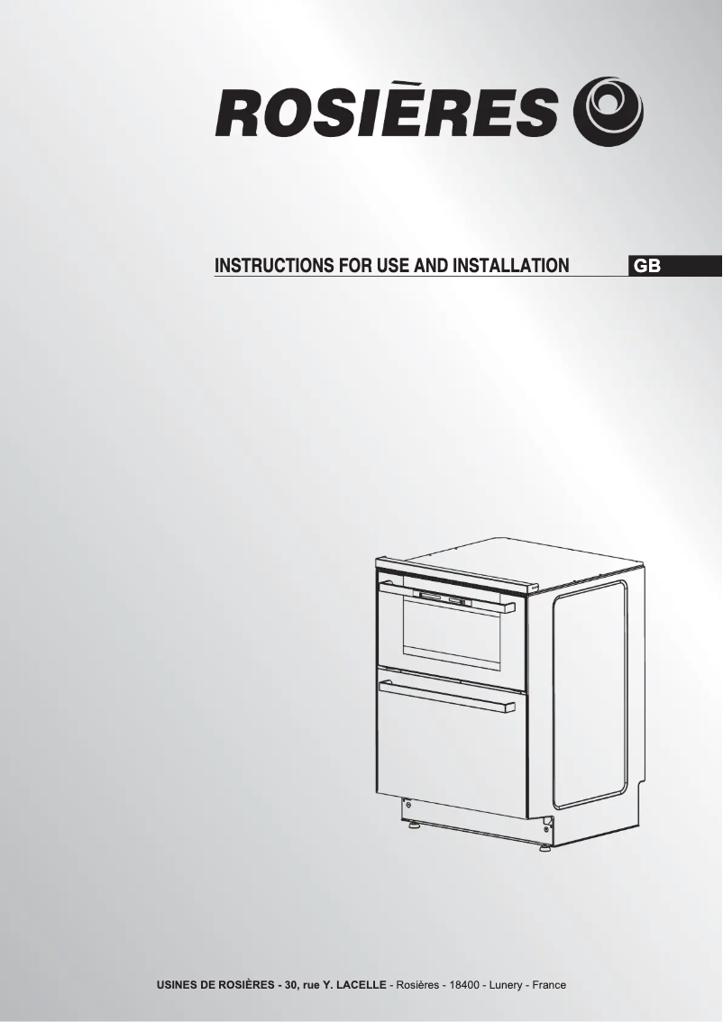 Página 1 del manual Manual de usuario Rosieres R2IN1X