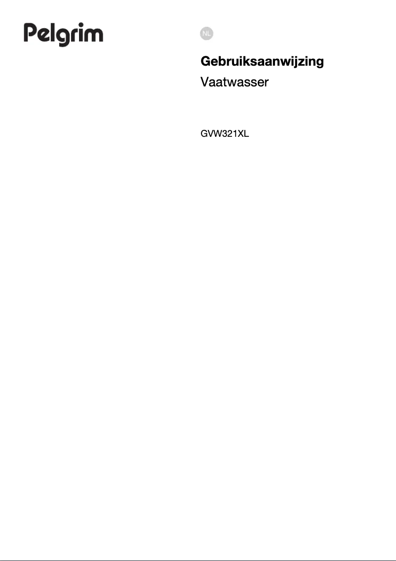 Página 1 del manual Manual de usuario Pelgrim GVW321XL