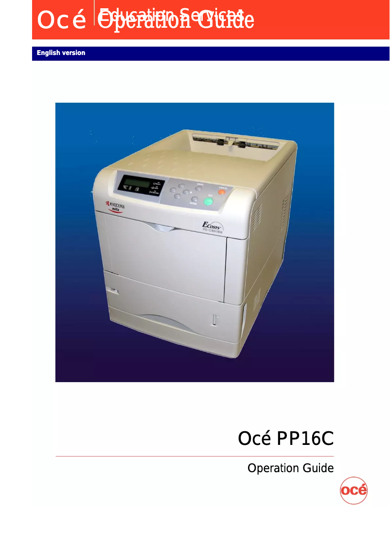 Imagen de la primera página del manual del dispositivo PP16C