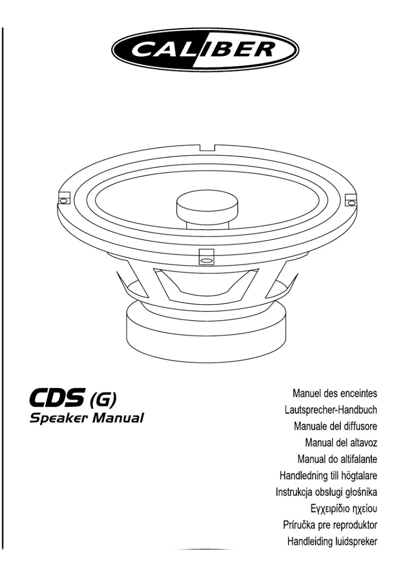 Página 1 del manual Manual de usuario Caliber CDS5768