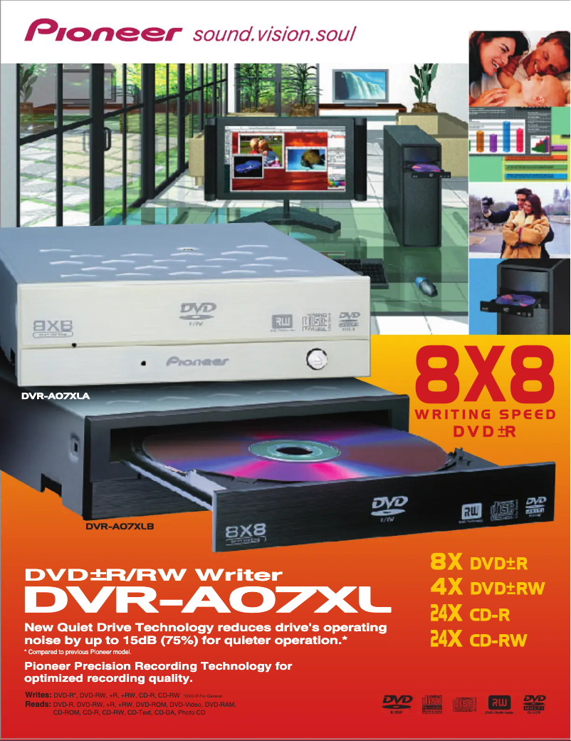 Imagen de la primera página del manual del dispositivo DVR-A07XL