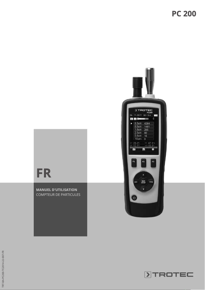 Página 1 del manual Manual de usuario Trotec PC200