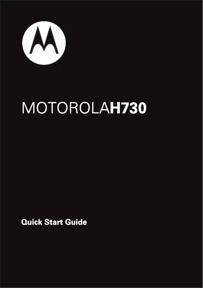 Imagen de la primera página del manual del dispositivo H730