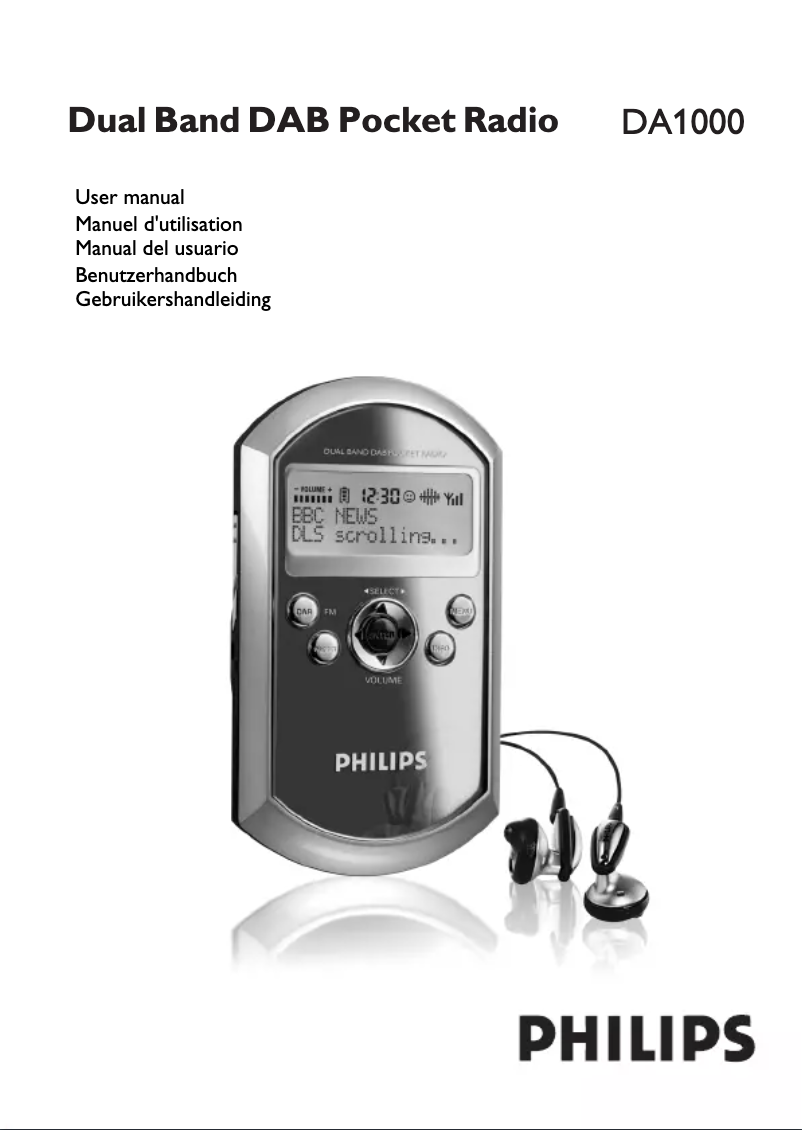 Página nº 1 - Manual de usuario Philips DA1000