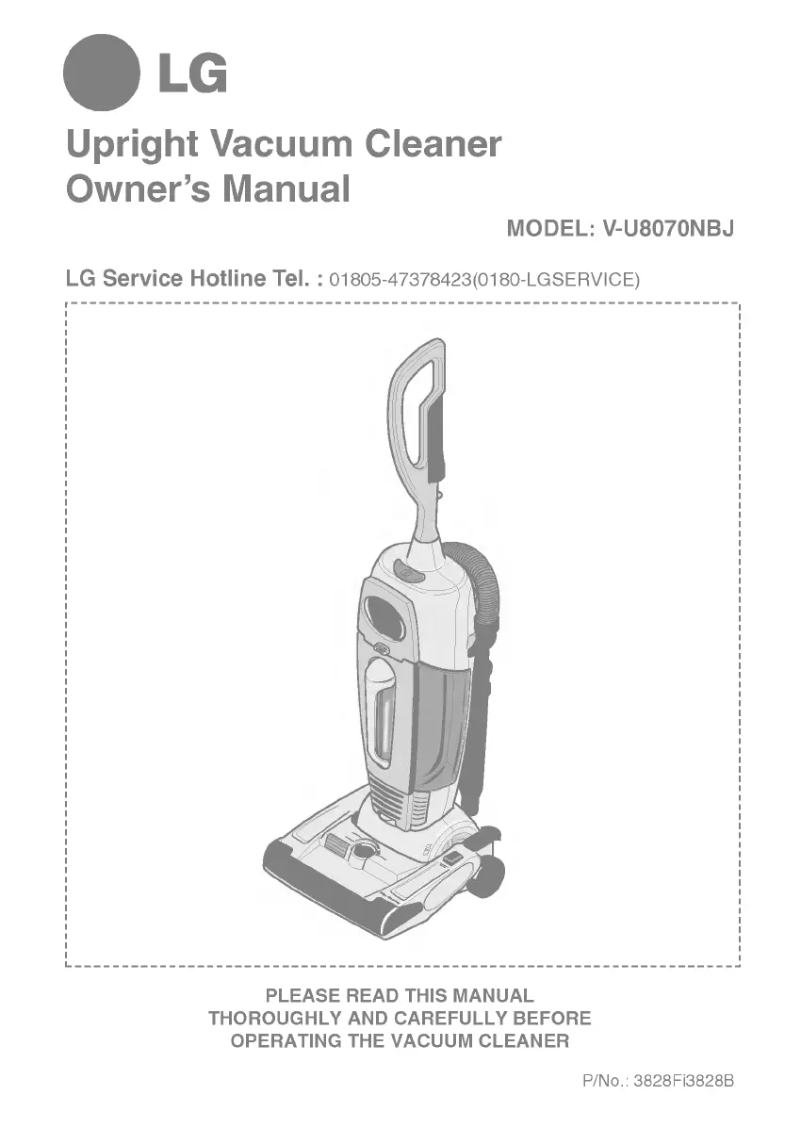 Imagen de la primera página del manual del dispositivo V-U8070NBJ