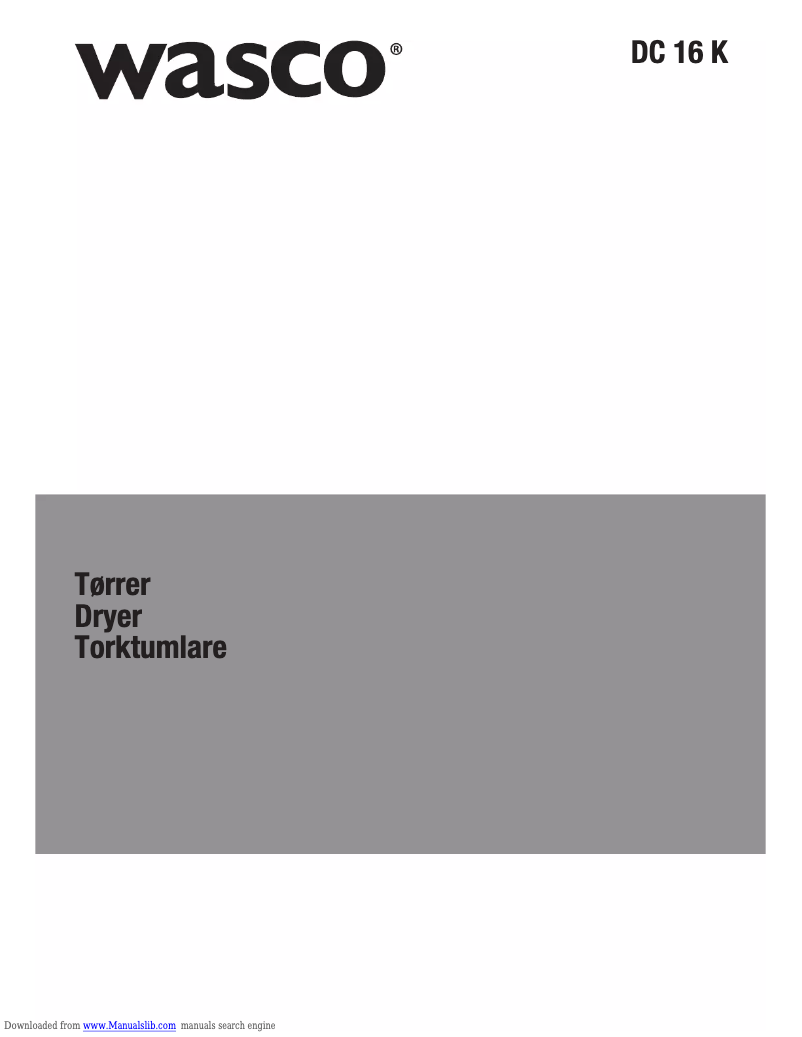 Imagen de la primera página del manual del dispositivo DC 16 K